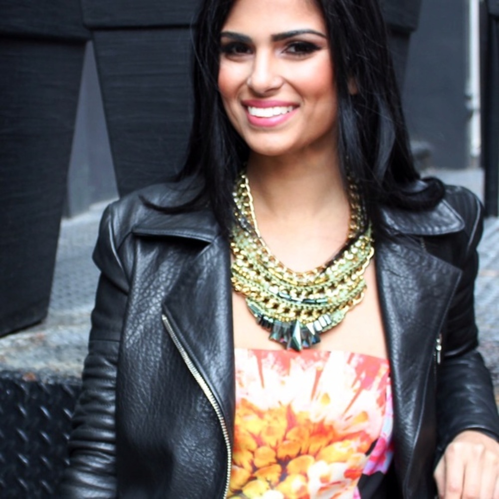 Venus Braided Chain Statement Necklace